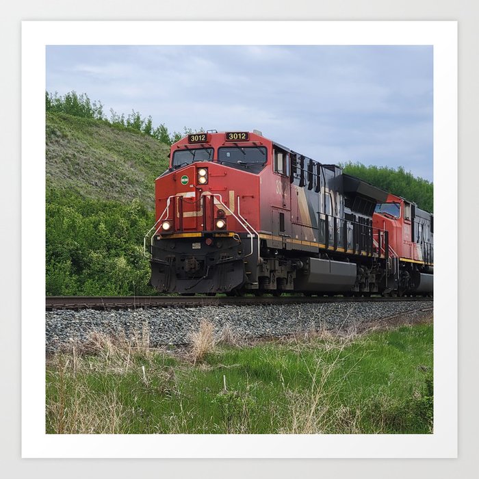 CN Locomotive Art Print