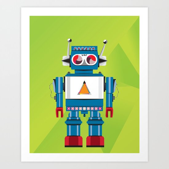 Robot SteveO Art Print
