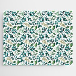 Vintage Leaves Fall Collection Jigsaw Puzzle