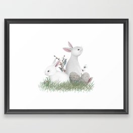 Easter Bunnies Framed Art Print