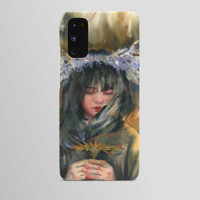 Sienna, watercolor painting Android Case