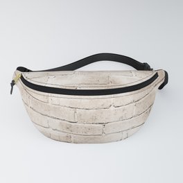 coffee brown distressed painted brick wall ambient decor rustic brick effect Fanny Pack