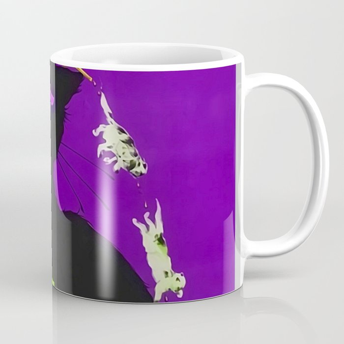 Mix Your Drinks with Catz (Cats) Bitters Aperitif Liquor Vintage Advertising Poster in purple Coffee Mug