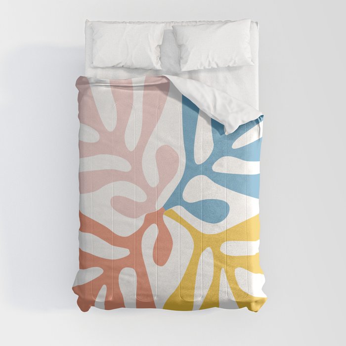 Matisse cutout -Abstract Modern Print, Comforter