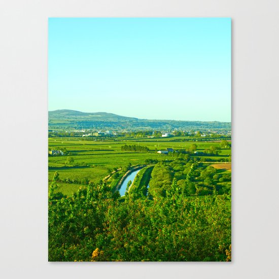 Dungarvan Fields Canvas Print