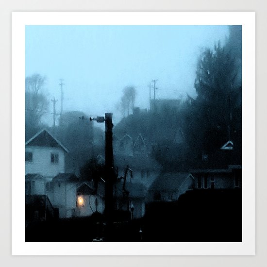 Strange Night: Ghost Light Art Print