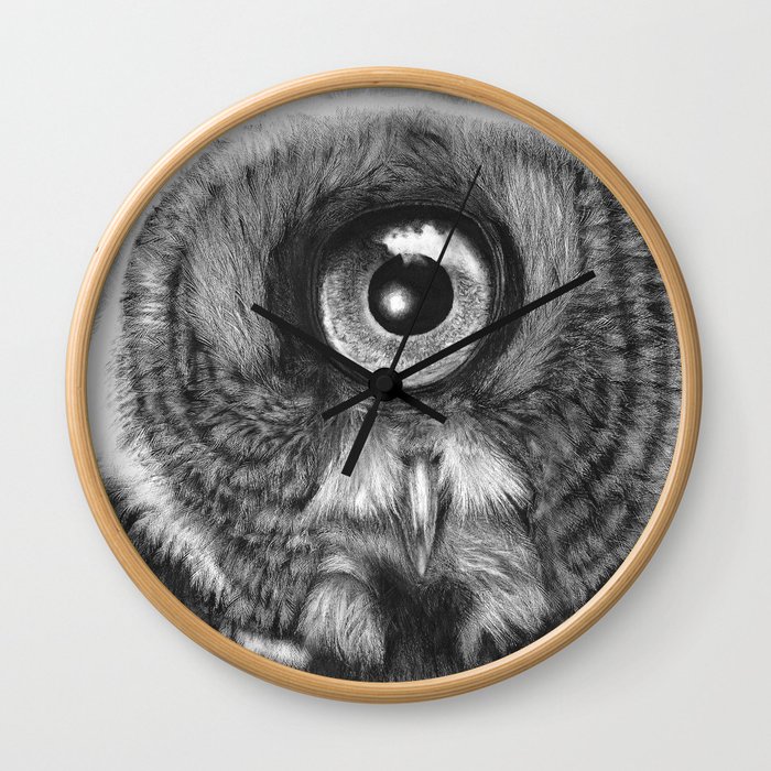 Evolution: Great Gray Owl Wall Clock
