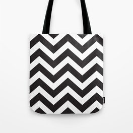 Monochrome Chevrons Tote Bag