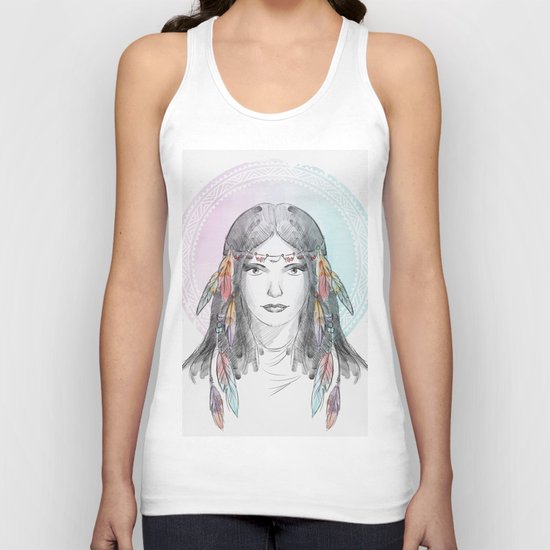 watercolor godess Unisex Tank Top