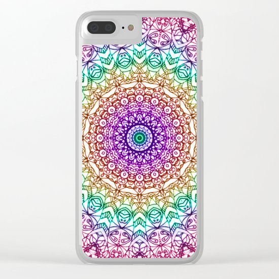 Mandala Mehndi Style G379 Clear iPhone Case