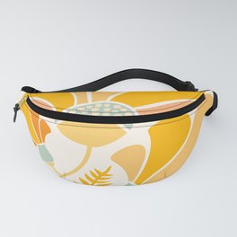 Summer Wildflowers in Golden Yellow Fanny Pack