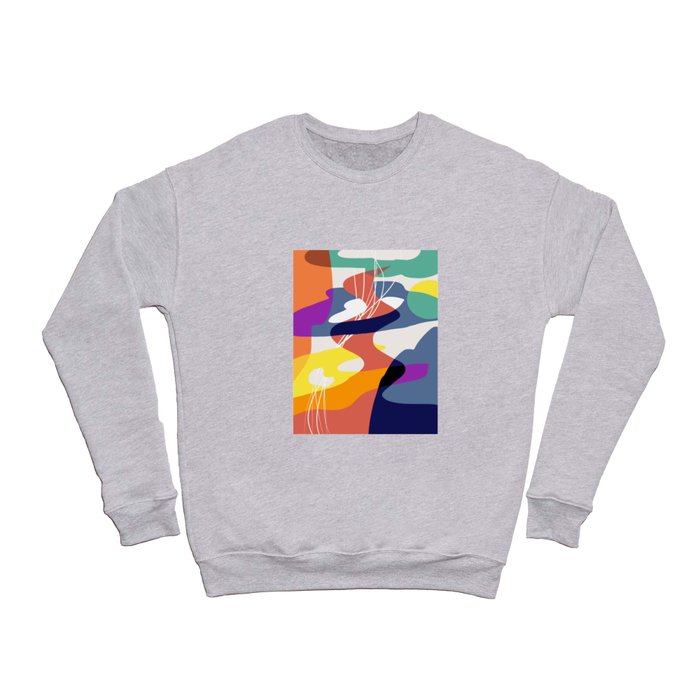 Explosive color abstract Crewneck Sweatshirt