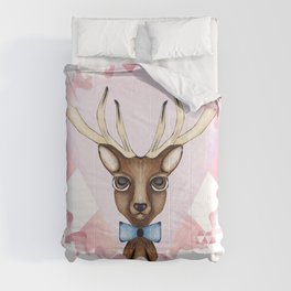 Pink Deer - Ciervo Rosa Comforters