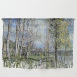 Alfred Sisley - Banks of the Seine at By Wall Hanging