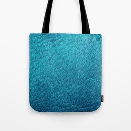 Modern Elegant Blue Leather Collection Tote Bag