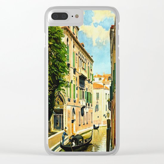 Venezia - Venice Italy Vintage Travel Clear iPhone Case