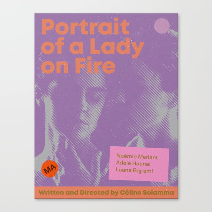 Portrait of a Lady on Fire Poster: Version 1 Canvas Print