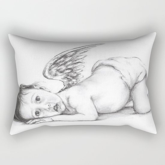 My sweet little angel Rectangular Pillow