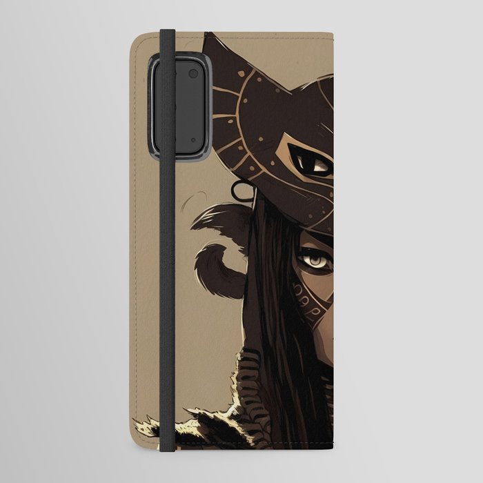 Black Cat Ninja Android Wallet Case