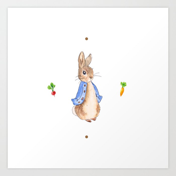 Peter Rabbit Pattern Art Print