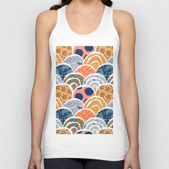 Abstract asian art pattern background Tank Top