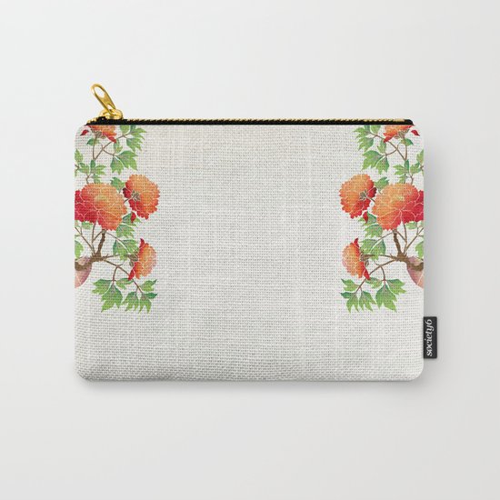 deer flowers Carry-All Pouch