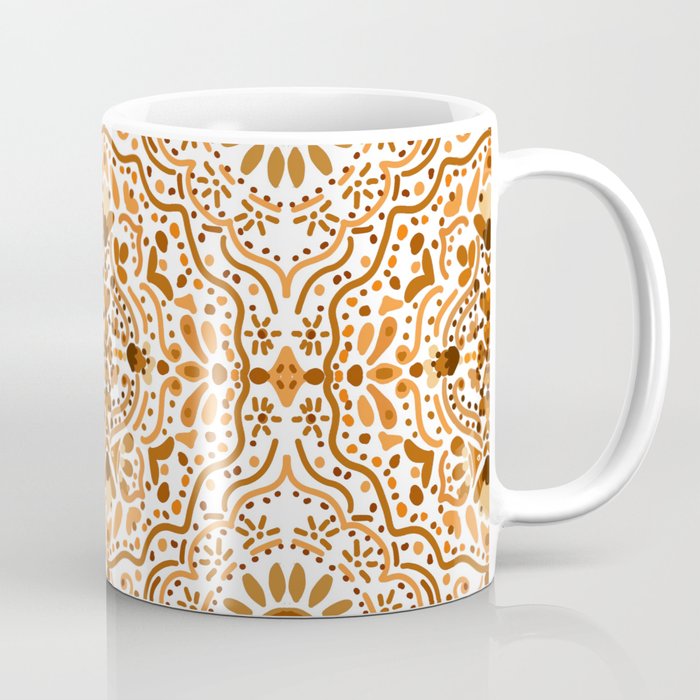 Bohemian Fantasy in Orange Coffee Mug