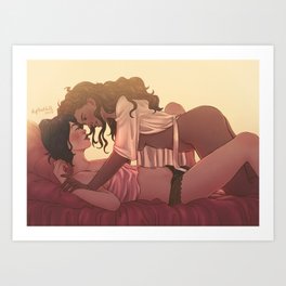 Satin Art Prints For Any Decor Style Society6 Hermione and pansy by upthehillart. society6