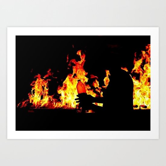 fireball Art Print