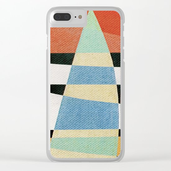 Sailing on a Raging Sea Clear iPhone Case