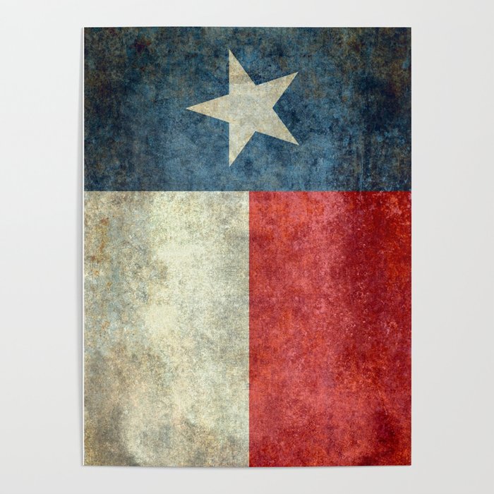 Texas flag Poster