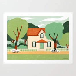 House in the woods Art Print