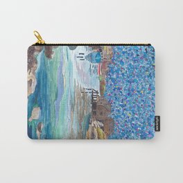 In the Cove Carry-All Pouch | Landscape, Atlantic, Novascotia, Maritimes, Peggyscove, Fishing, Halifax, Canada, Ocean, Painting 