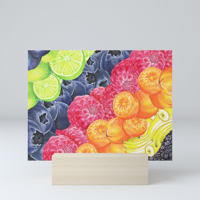 Rainbow Fruit  Mini Art Print