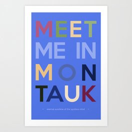 Meet Me In Montauk Art Print