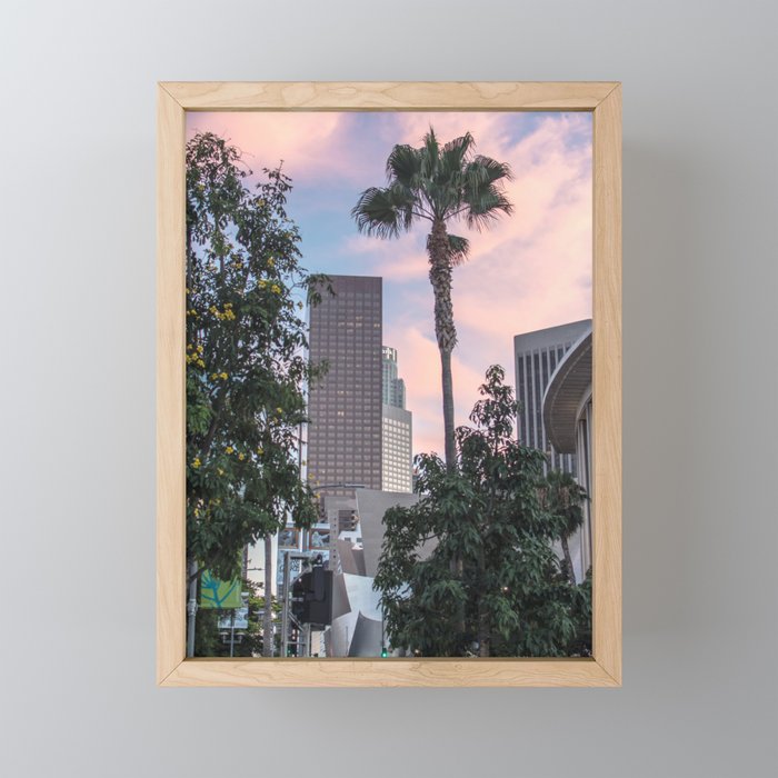 Palm City Sunset Framed Mini Art Print