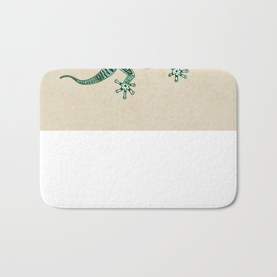 Ornate Lizard Bath Mat