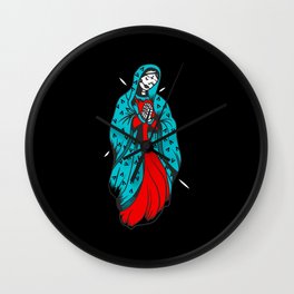 Santa Muerte Wall Clock