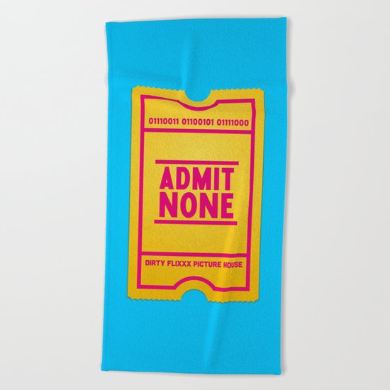 Censorship Beach Towel