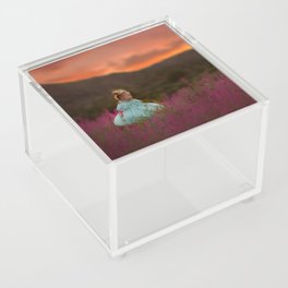 Running in Wildflowers Acrylic Box