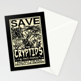 SAVE THE CRYPTIDS Stationery Cards