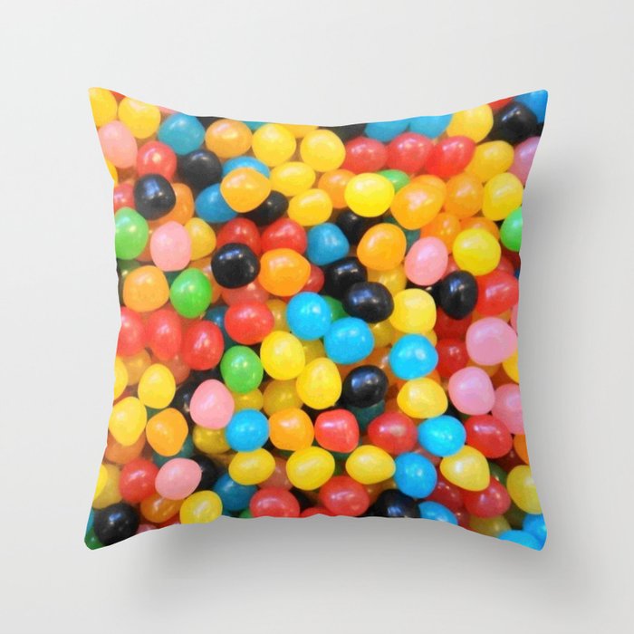 colorful candies Throw Pillow
