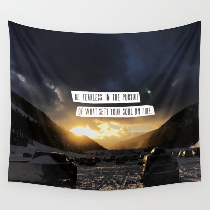 Be Fearless Wall Tapestry