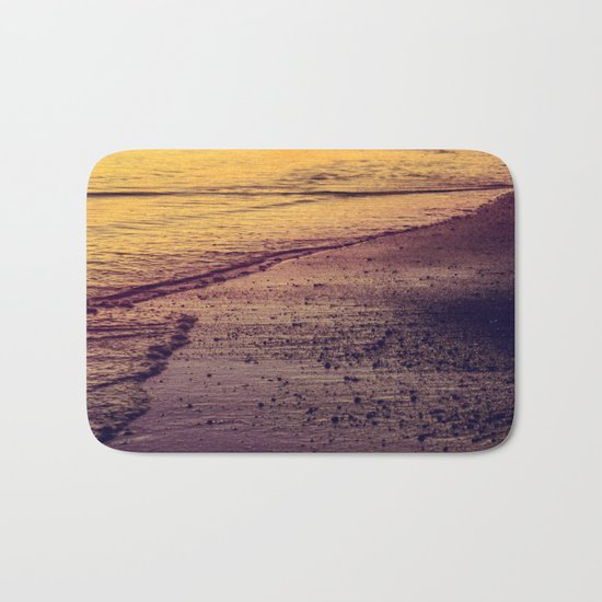 Golden Sunset at Beach Bath Mat