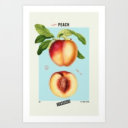 Naughty Peach  Art Print