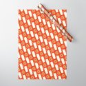 Milk & Cookies Pattern - Red Wrapping Paper