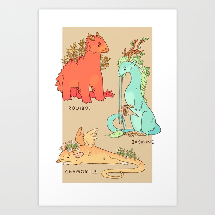Common Tea Dragons Art Print