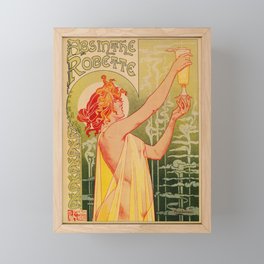 Classic French art nouveau Absinthe Robette Framed Mini Art Print