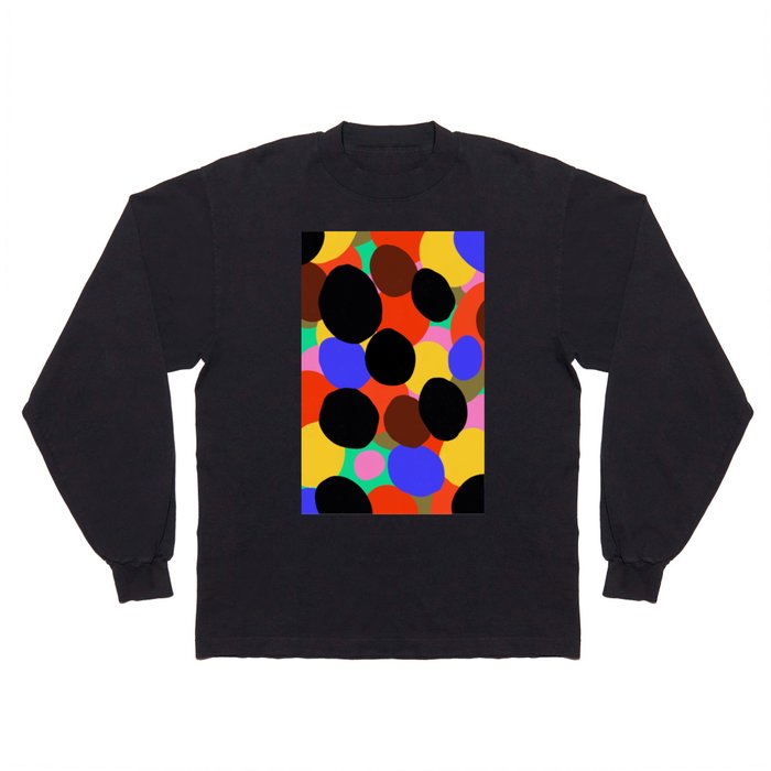 Abstract Polka Dot - Multicolor Long Sleeve T Shirt