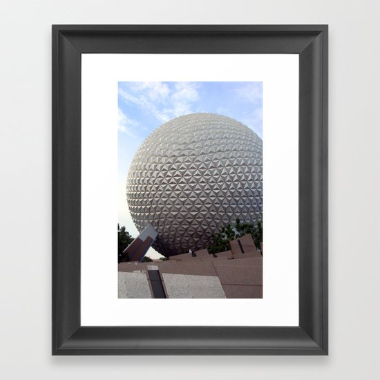 Spaceship Earth Framed Art Print